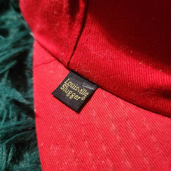 Vintage Budweiser Cardinal Louisville Slugger Red Snapback Hat One Size Fits All - Picture 3 of 8